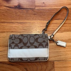 COACH Canvas Wristlet